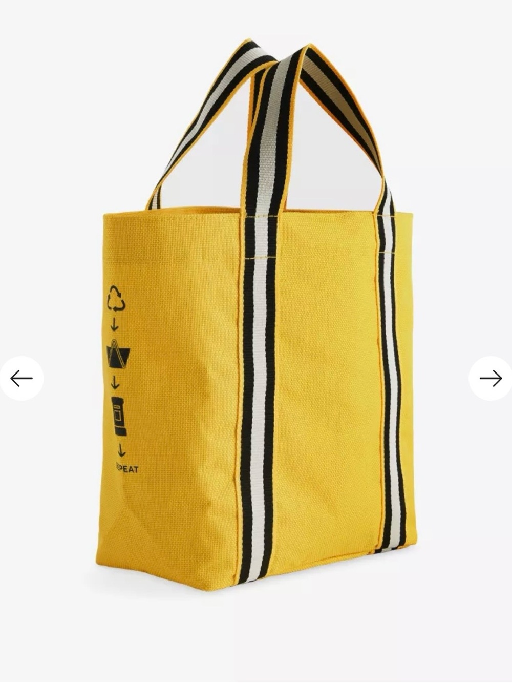 Selfridges Selection X Anya Hindmarch Logo-Print Mini Canvas Tote Universal Bag - Picture 3 of 5